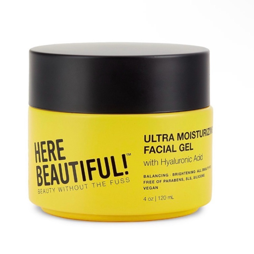 Here Beautiful! Women's Ultra Moisturizing Facial Gel with Hyaluronic Acid